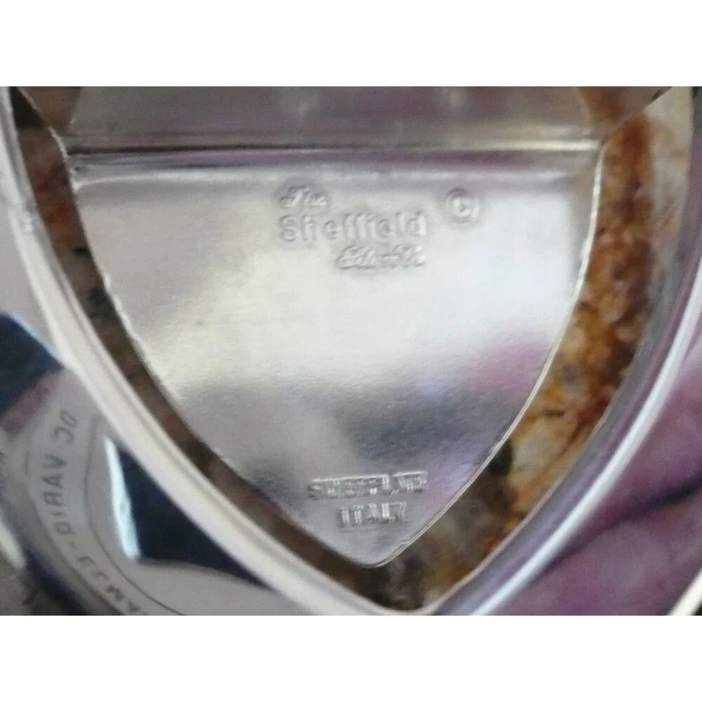 The Sheffield Silver Co 2 Trident Casserole Spoon Rests Artichoke Tips Italy